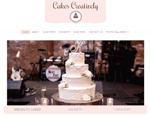 Tablet Screenshot of cakescreativelybycrystal.com